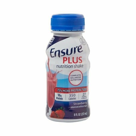 ENSURE PLUS NUTRITION SHAKE Ensure Plus Strawberry Oral Supplement, 8oz Bottle, , 24PK 57269